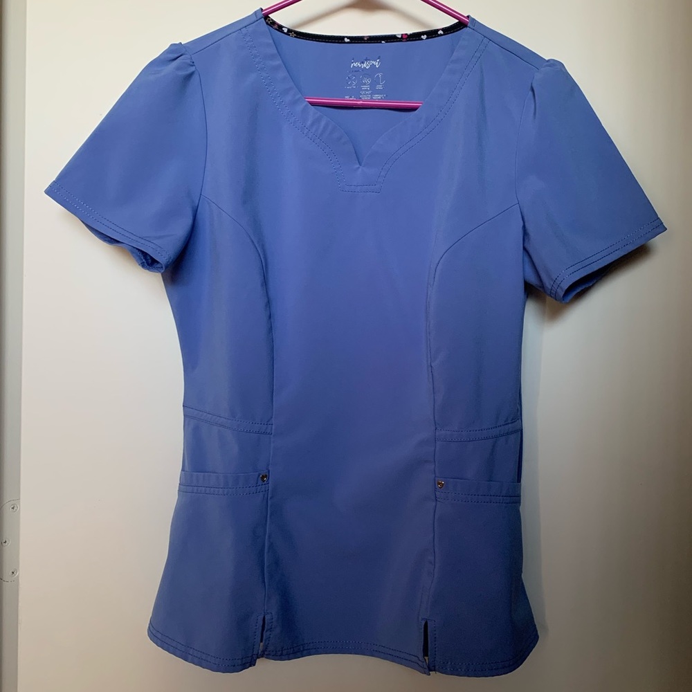 HeartSoul ceil blue scrub set
